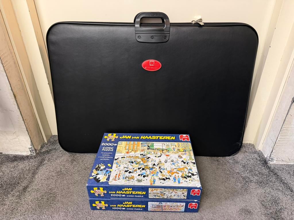 Jumbo portapuzzle puzzelmap puzzelkoffer met 2 puzzels, Ophalen