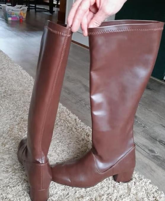Donkerbruine stretch laars bonprix nieuw, Kleding | Dames, Schoenen, Hoge laarzen, Bonprix, Bruin, Nieuw