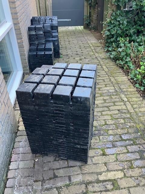 kweekbakken schakelbaar over van een sedumproject, Ophalen, Gebruikt, Kweekbak