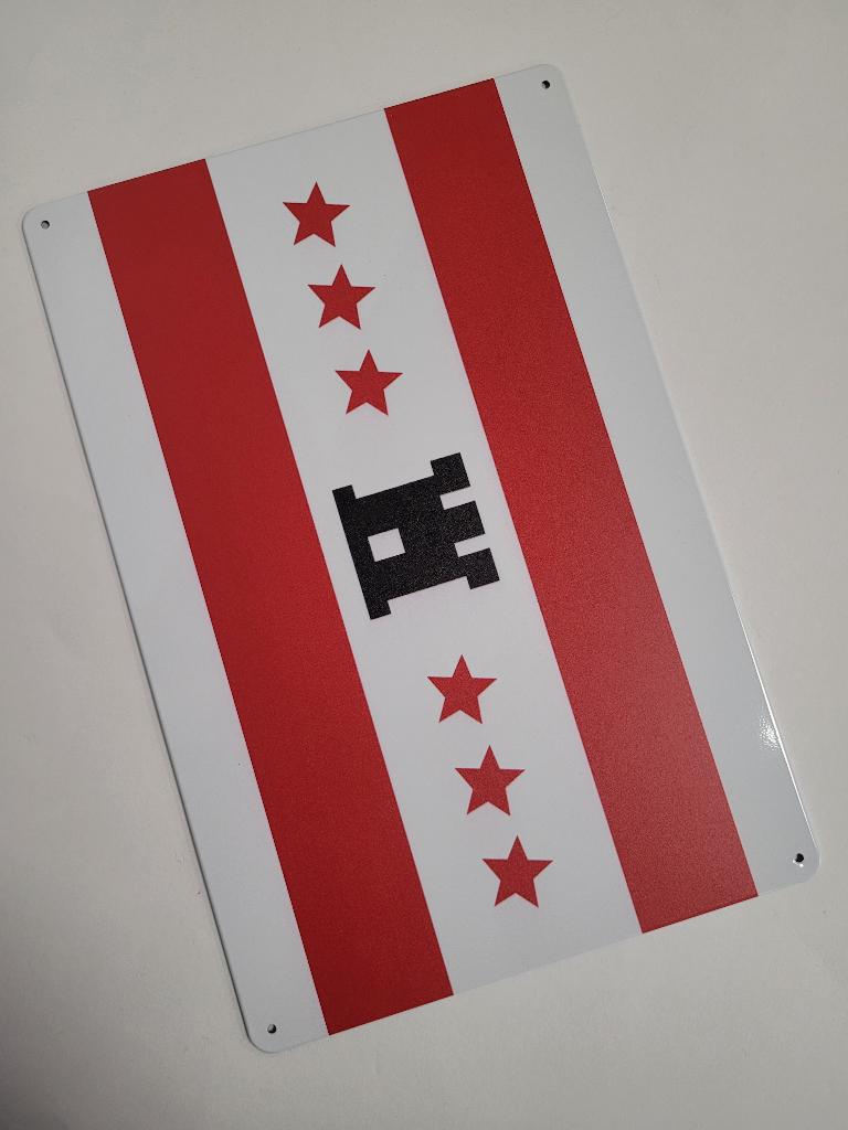 Drenthe vlag reclamebord van metaal wandbord decoratie deco, Info@deconoord.nl, Deco Noord, Nieuw, Ophalen of Verzenden