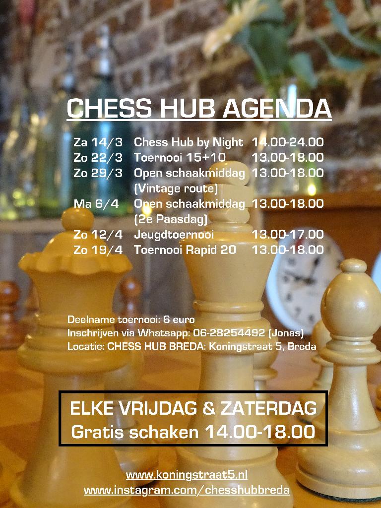 CHESS HUB BREDA: THE PLACE TO BE FOR CHESS LOVERS, Ophalen, Nieuw