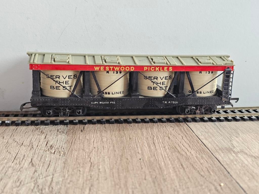 Modeltrein Ho R.139 triang, tri-ang westpoort pockets wagon, Ophalen of Verzenden, Gelijkstroom, Wagon, Roco