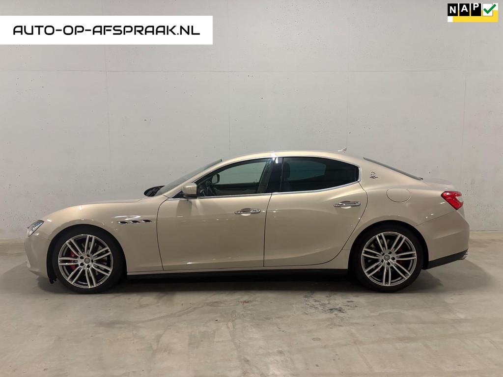 Maserati Ghibli 3.0 V6 D BTW 21% Leer Navi Cruise Clima, Auto's, Euro 5, Achterwielaandrijving, Gebruikt, 2987 cc