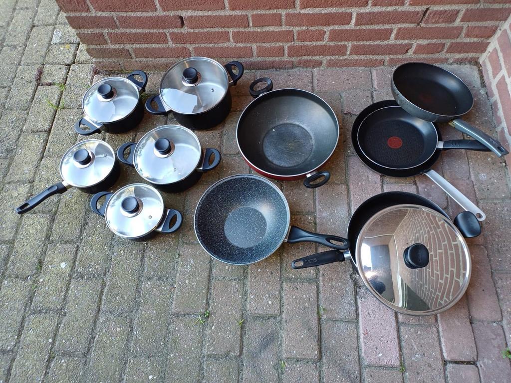 Div.pannen, Ophalen of Verzenden, Rvs, Pannenset