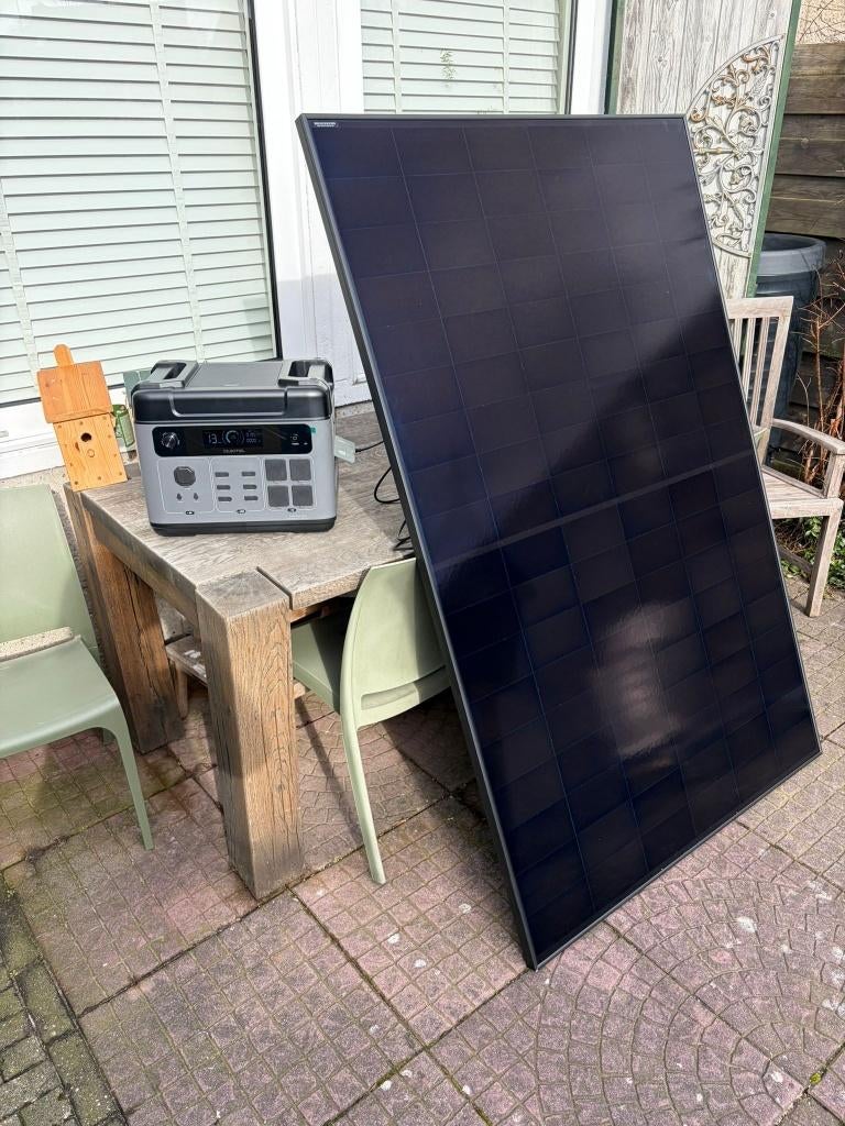 Draagbare 2400W Powerstation 2048Wh + 460W Zonnepaneel, Caravans en Kamperen, Kampeeraccessoires, Ophalen, Nieuw