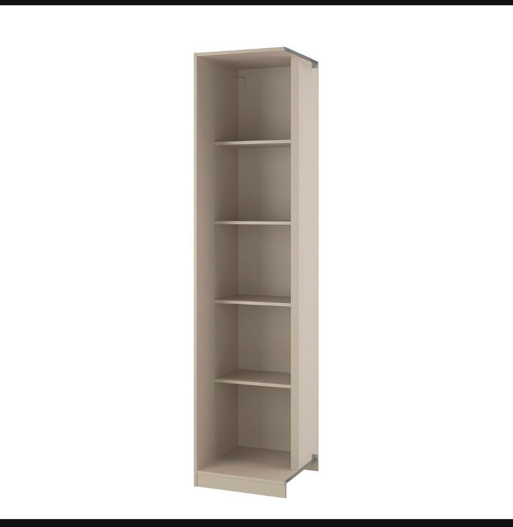 PAX hoekelement met 4 planken - 52x58x236 - Grijsbeige - New, Ophalen, Met plank(en), 200 cm of meer, Nieuw