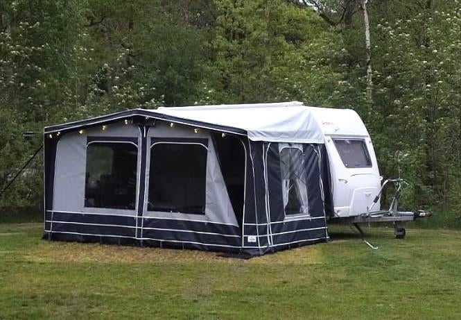 Caravanvoortent Obelink Costa Brava 270 omloopmaat 9, Caravans en Kamperen, Tenten, Ophalen, Zo goed als nieuw, Tot en met 4
