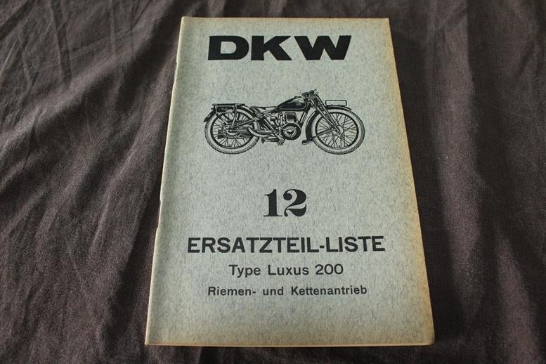 DKW Luxus 200 1931 motorrad ersatzteil liste onderdelen boek, Ophalen of Verzenden, Overige merken