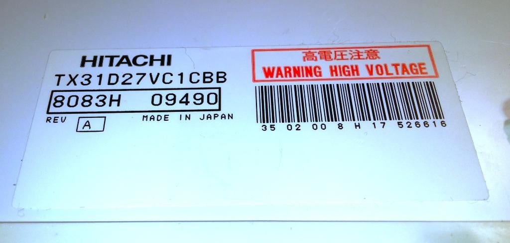 Hitachi TX31D27VC1CBB 12.1 TFT IBM Thinkpad Acer T62086C00, Computers en Software, Monitoren, Touchscreen, Refurbished, Ophalen of Verzenden