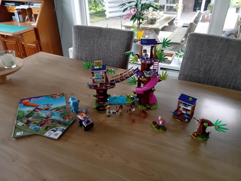 lego friends jungle reddingsbasis 41424, Ophalen, Zo goed als nieuw, Complete set