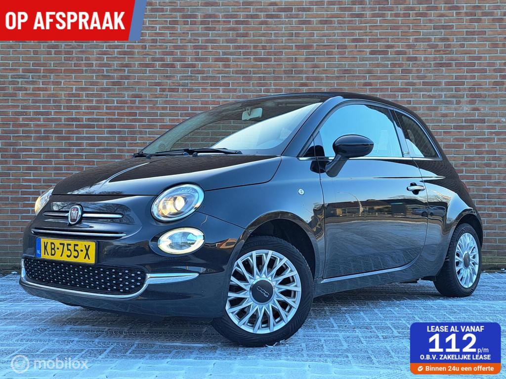 Fiat 500 0.9 TwinAir Turbo Lounge, Gebruikt, Zwart, Origineel Nederlands, Bedrijf