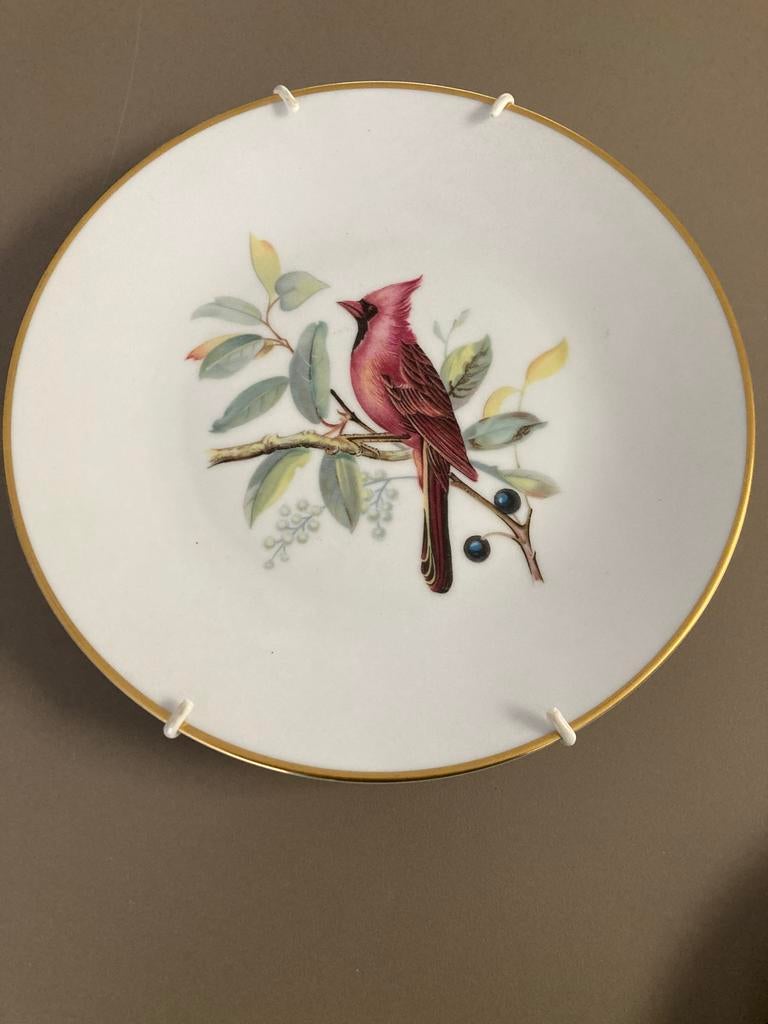 Vintage Lorenz Hutschenreuther wandschaal met vogel, Antiek en Kunst, Ophalen of Verzenden