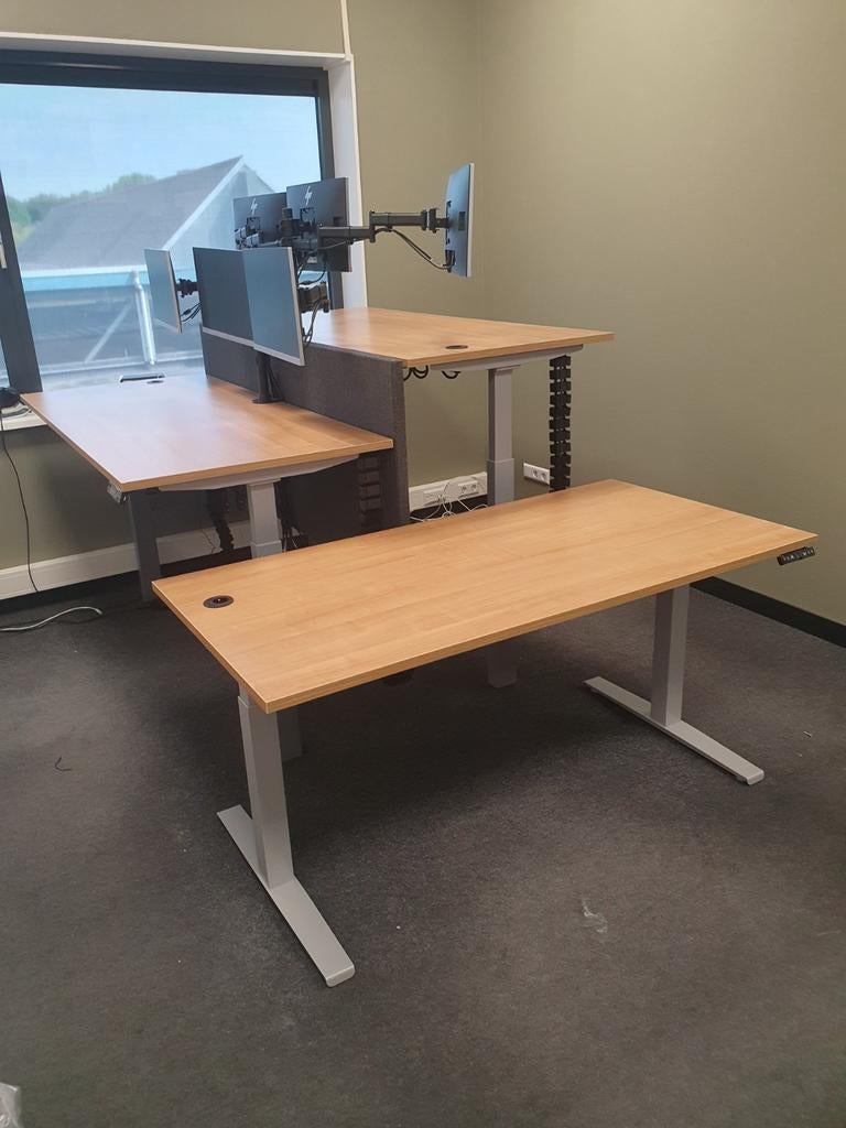 Prof Nieuw elektrisch zit-sta bureau, div kleuren en maten,, Ophalen, Elektrisch, Nieuw, Vst