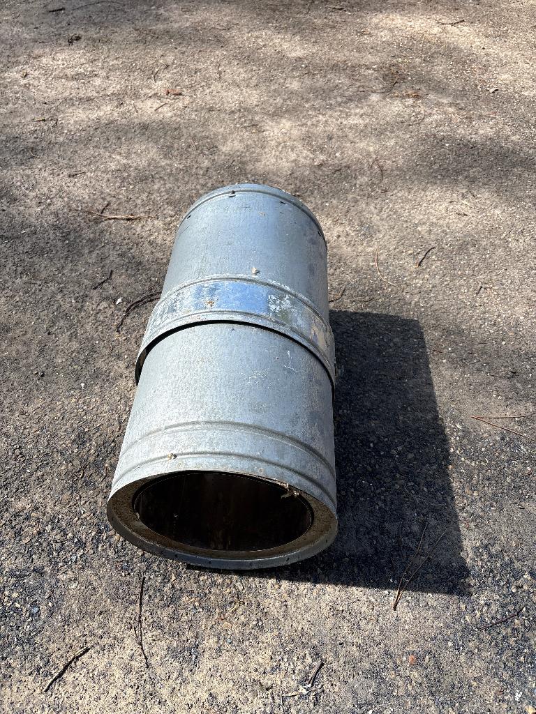 Dubbelwandige schoorsteen buis Kachelpijp, Overige soorten, Ophalen of Verzenden, Zo goed als nieuw, Inbouw