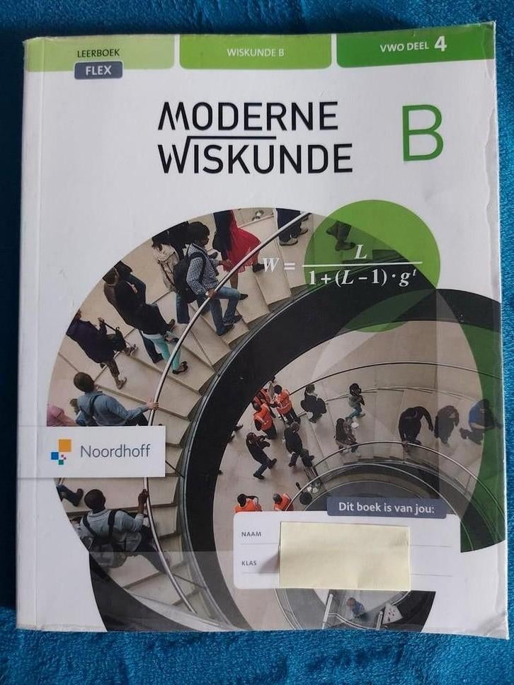 Moderne Wiskunde B VWO Deel 4 Leerboek Flex, Gelezen, Diverse auteurs, Ophalen of Verzenden, Beta