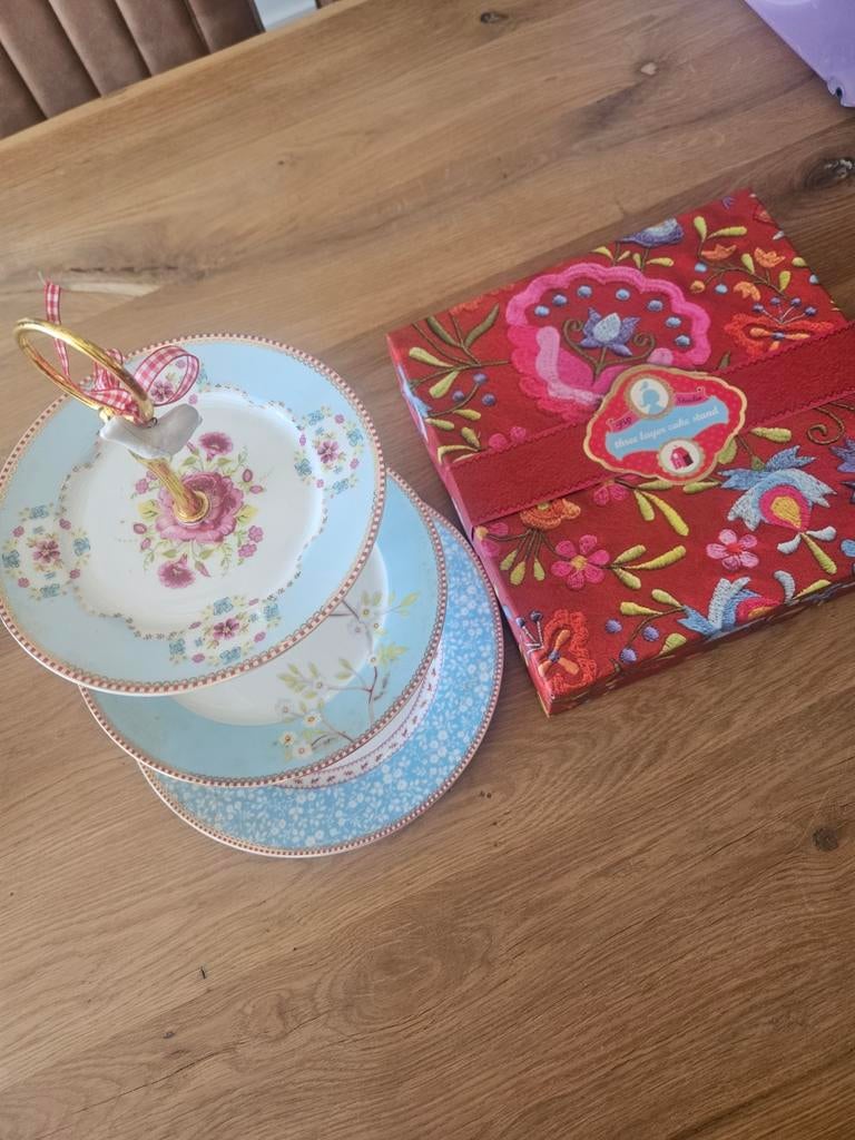 Pip Studio etagere 3-laags met geschenkdoos, Ophalen, Overige typen, Nieuw, Overige stijlen