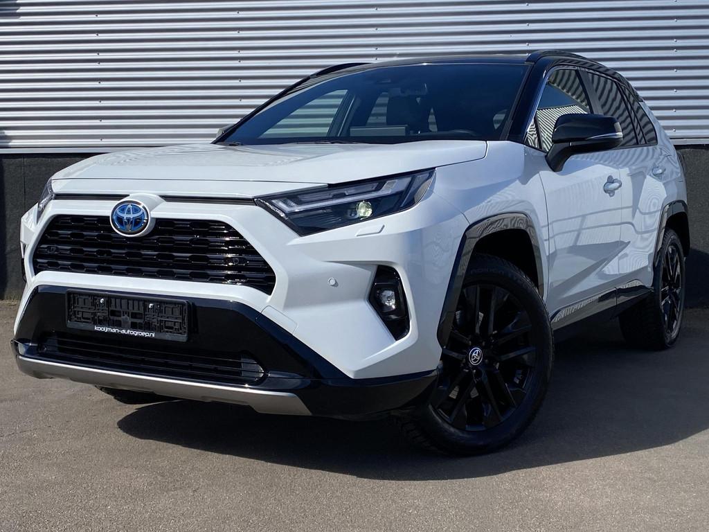 Toyota RAV4 2.5 Hybrid AWD Bi-tone edition Parelmoer, naviga, Automaat, Stof, Gebruikt, Euro 6