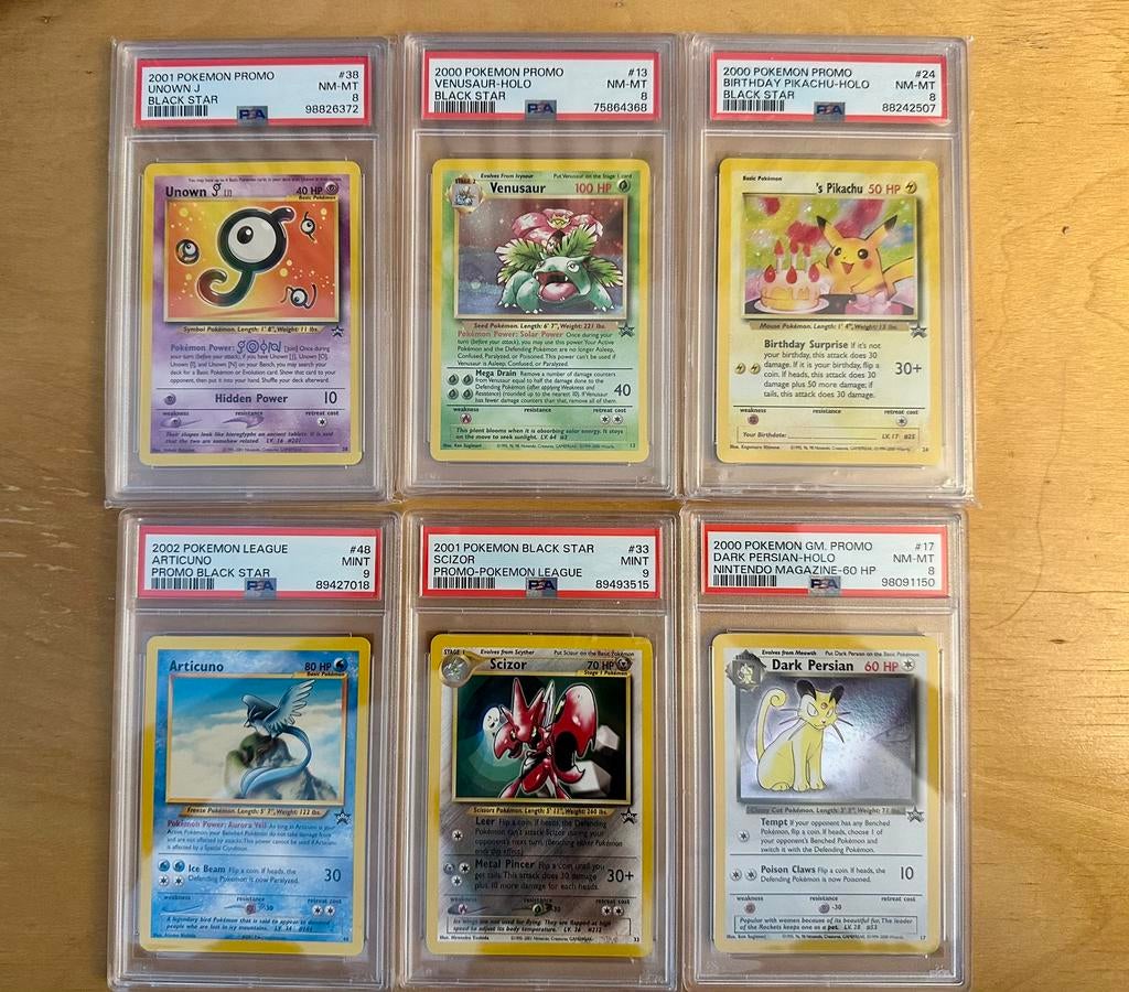 WotC promo set (ook los te koop) PSA8 / PSA9, Hobby en Vrije tijd, Verzamelkaartspellen | Pokémon, Ophalen, Zo goed als nieuw