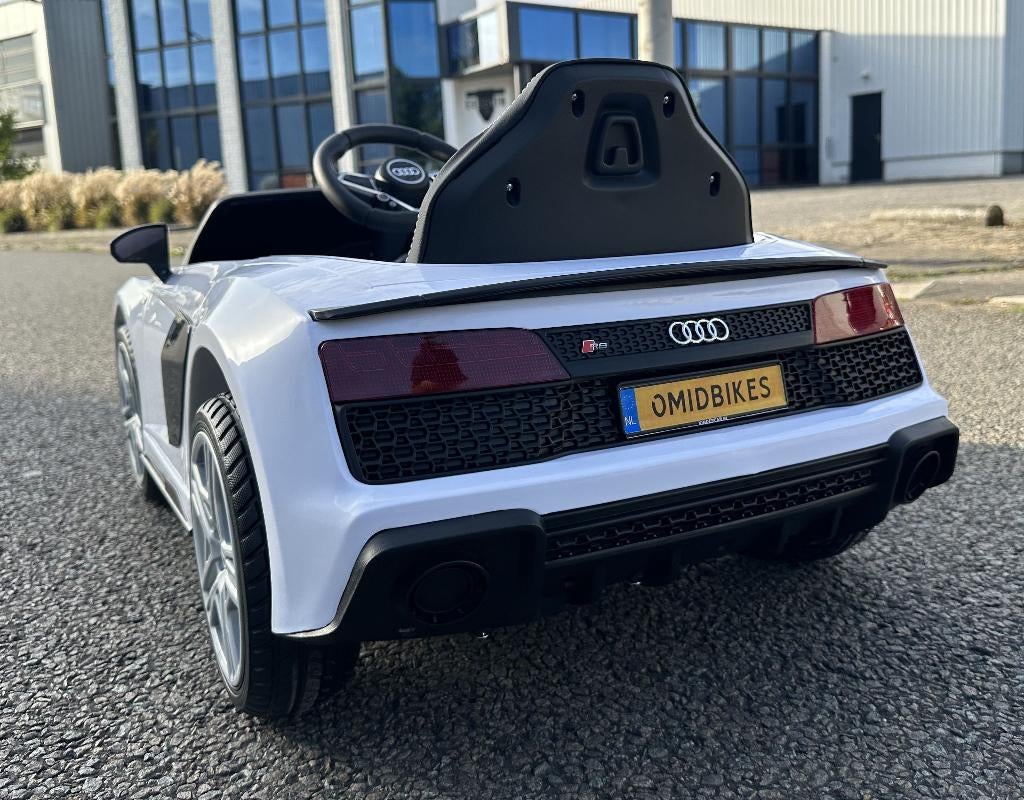 Audi R8 12v wit Afstands. / Bleutooht / Leder en Rubberba., Ophalen of Verzenden, Nieuw