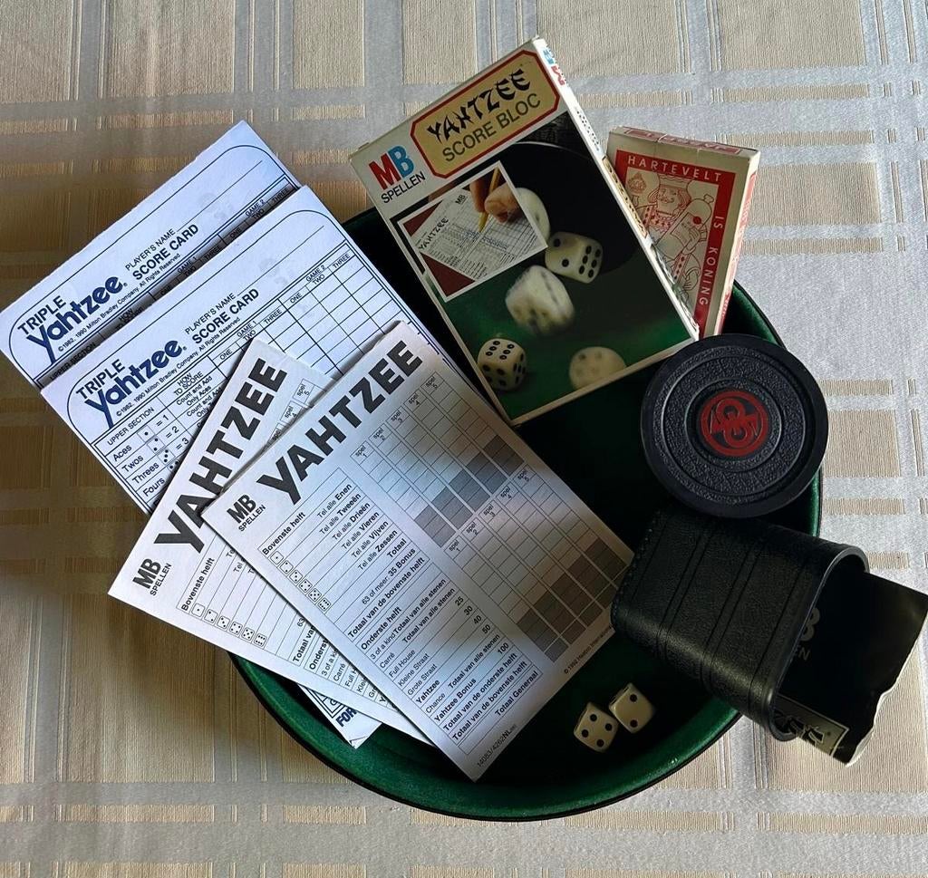 Yahtzee scoreblokken en onderdelen, Drie of vier spelers, Ophalen, Gebruikt