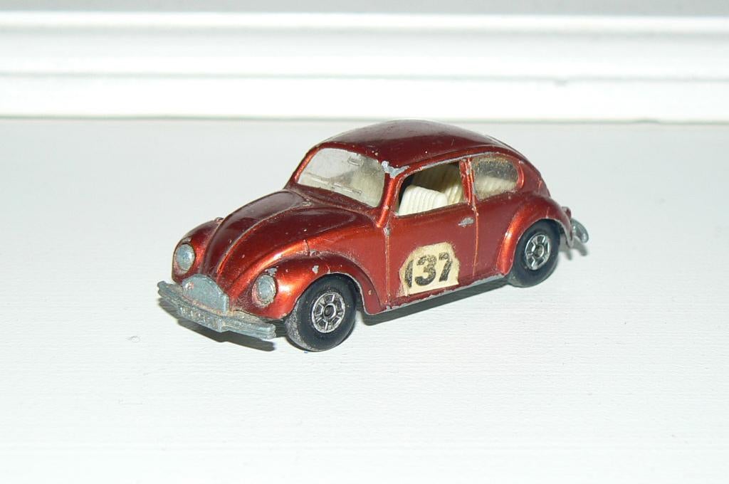 Volkswagen Kever Rally Monte Carlo 1968 Matchbox Lesney No15, Ophalen of Verzenden, Gebruikt, Auto