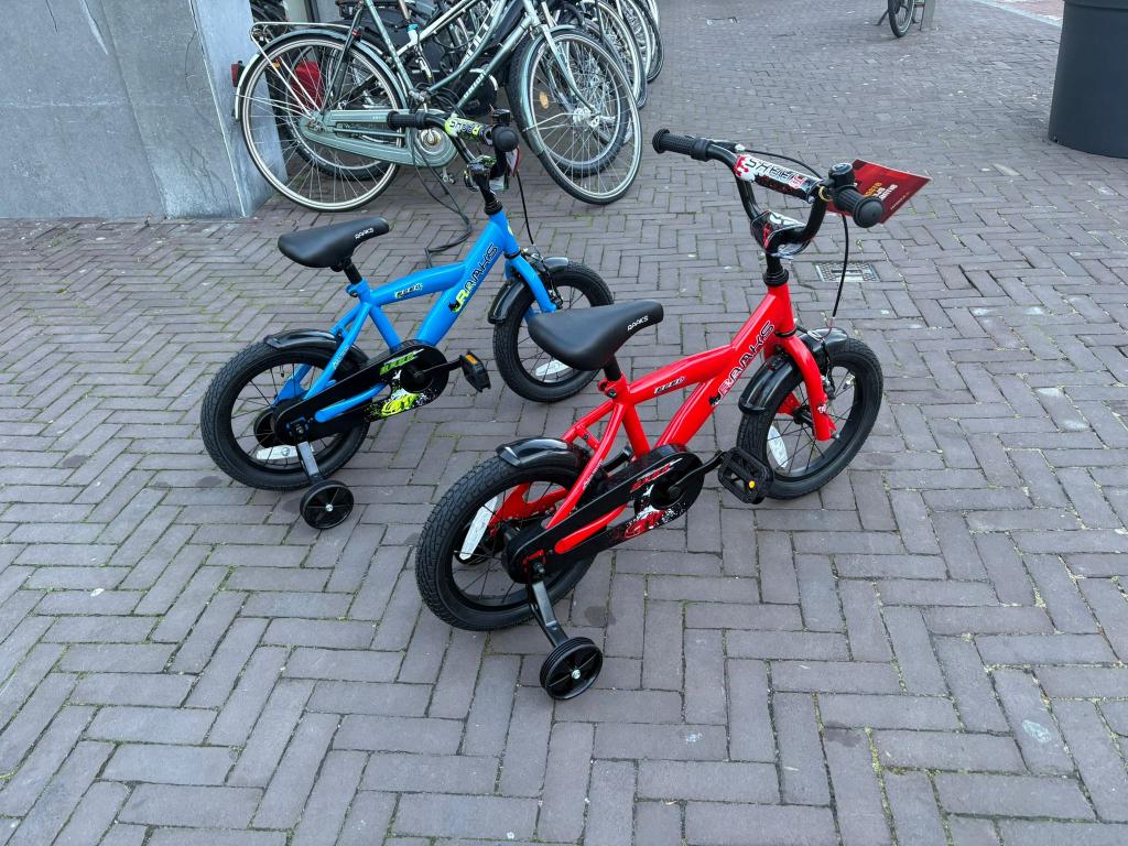 Fietshokje Hoofddorp: Raaks Bobo 14 inch Nieuw, Niet ingevuld, Zijwieltjes, Niet ingevuld, Nieuw