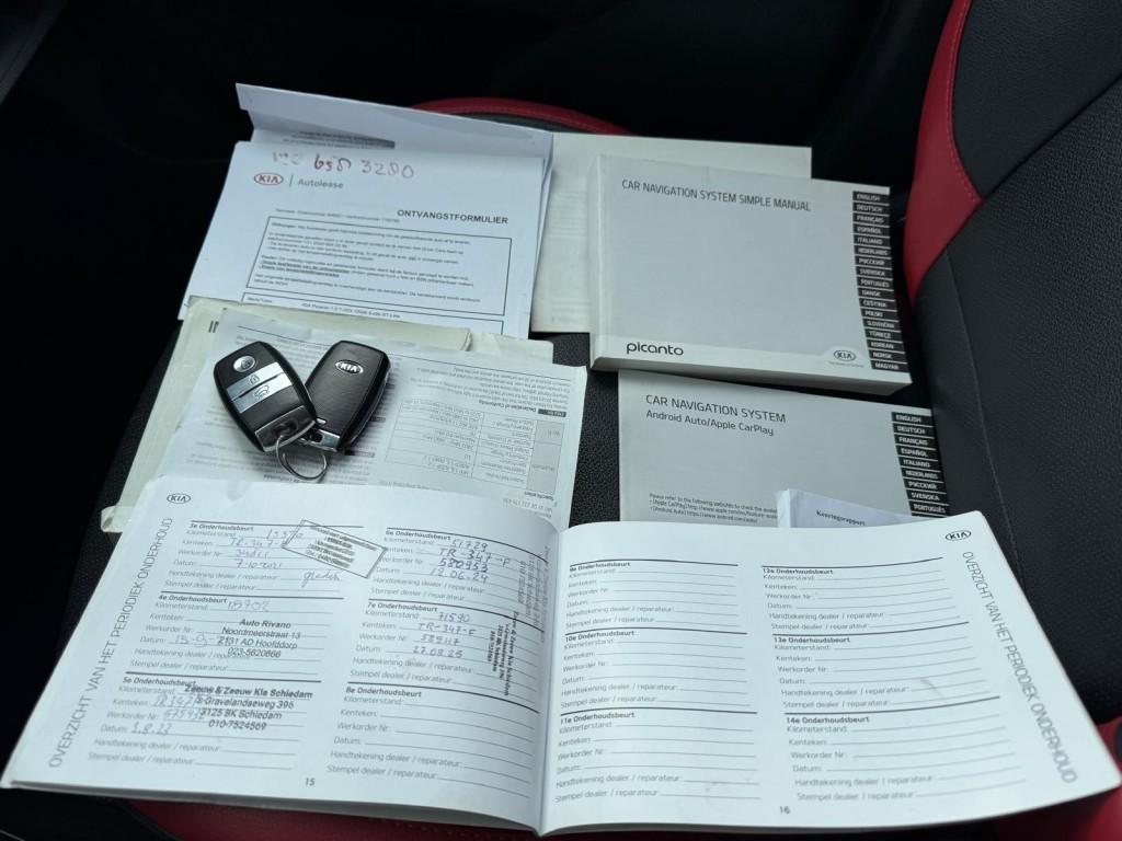 Kia PICANTO 1.0 T-GDI GT-LINE Origineel NL Stoel en Stuurver, 101 pk, Gebruikt, 920 kg, Zwart