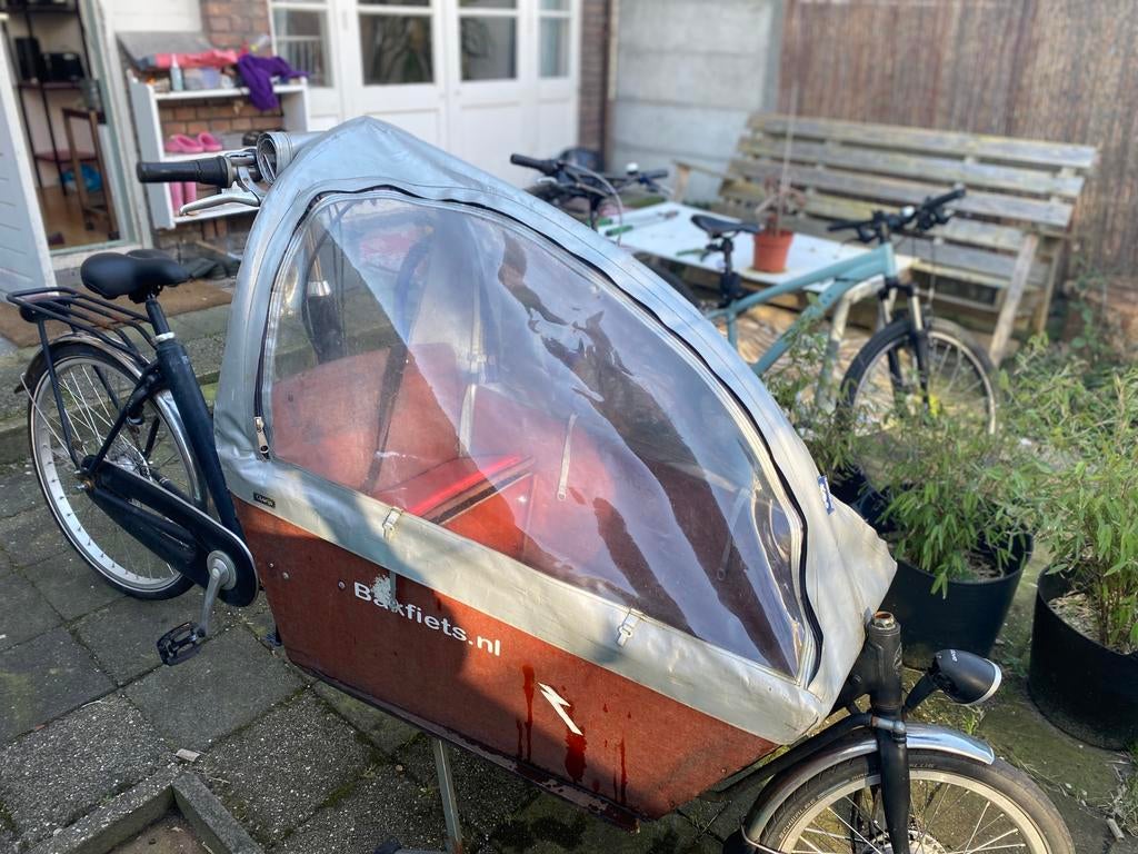 Regentent voor bakfiets punt nl, Ophalen, Gebruikt