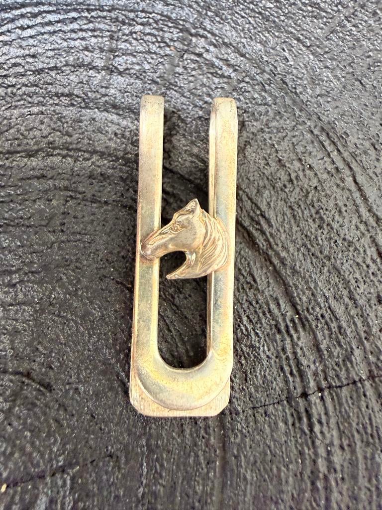 Zilver 925 Geldclip met Paardenhoofd - Bondi, Antiek en Kunst, Verzenden, Zilver