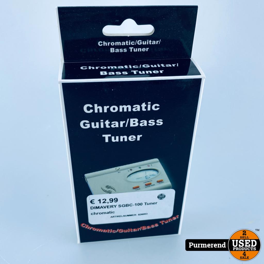 DIMAVERY SGBC-100 Tuner chromatic, Flex Ltd., Zo goed als nieuw, https://flex.com/contact-us, Nobelstraat 10, 5807 GA Oostrum