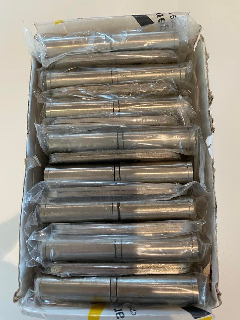 RVS Kogelstiftpaumelle rechts 89x89x3mm 16mm ( nog 15 stuks), Doe-het-zelf en Verbouw, Deuren en Horren, Ophalen of Verzenden