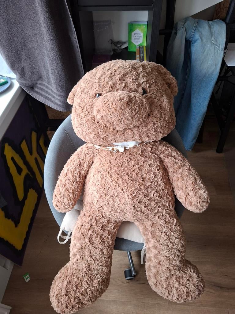 Mega knuffel beer, Ophalen of Verzenden, Zo goed als nieuw, Stoffen beer, Overige merken