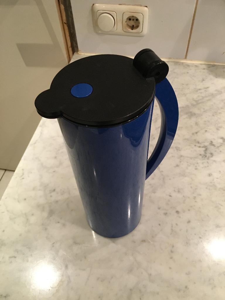 Alfi Nomos Thermoskan by Patzak Design 1ltr Blauw, Ophalen, Kunststof, Overige typen, Gebruikt