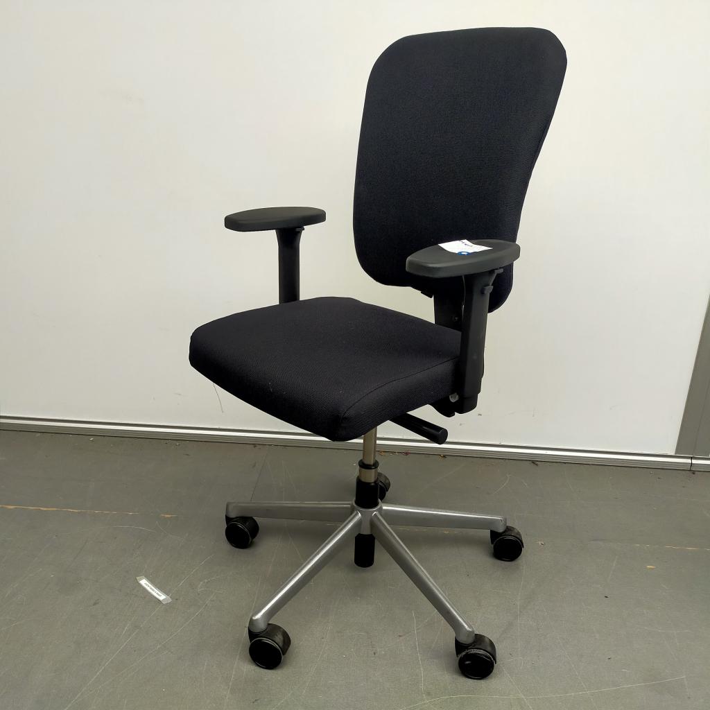 Ahrend 160 bureaustoel - nieuwe stof zwart, Niet ingevuld, Gebruikt, Niet ingevuld, Niet ingevuld