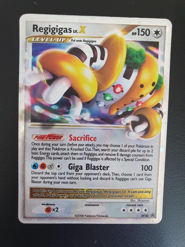 Regigigas X DP30 holo pokemon kaart, Ophalen of Verzenden, Zo goed als nieuw
