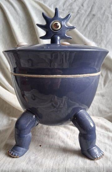 Arnhems keramiek atelier Snoeppot ‘Het boze oog, Ophalen of Verzenden