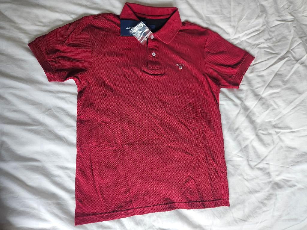 Gant polo shirt bordeauxrood Maat M, Ophalen of Verzenden, Nieuw, Maat 48/50 (M), Rood