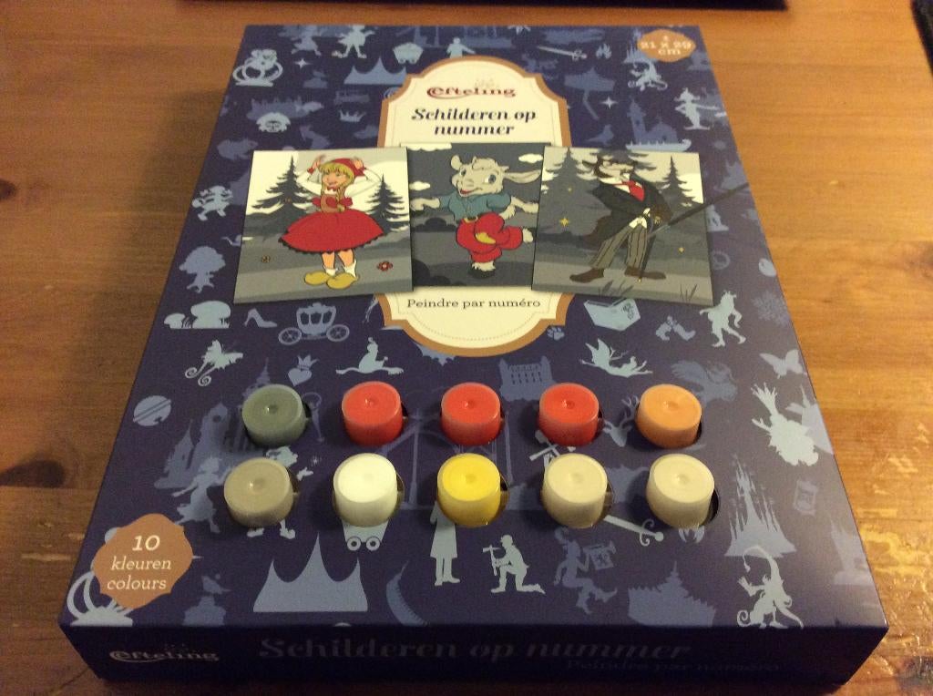 Schilderen op nummer. Efteling set van 3 werkjes. Nieuw, Ophalen of Verzenden, Nieuw, Schilderen op nummer