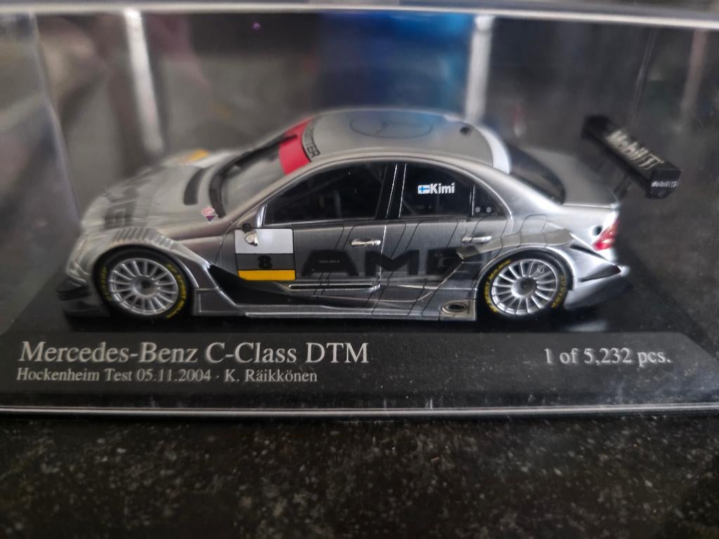 Minichamps Mercedes C DTM Test Kimi Raikkonen 1:43, Ophalen of Verzenden, Zo goed als nieuw, Auto, MiniChamps