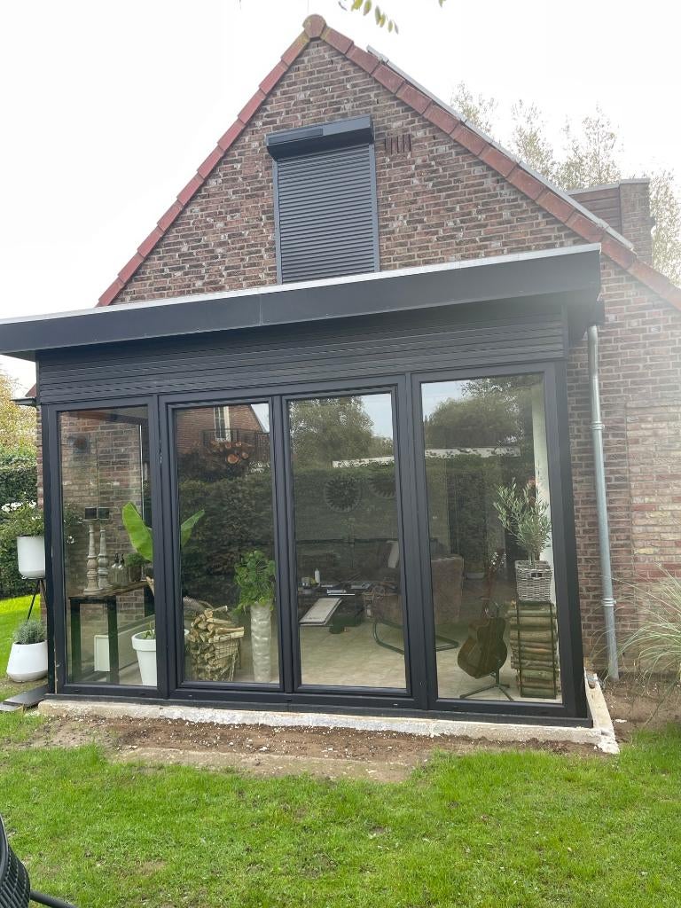 KOZIJNEN / SCHUIFPUIEN / KUNSTSTOF / HR++/ TRIPLE GLAS/ZWART, Doe-het-zelf en Verbouw, Kozijnen en Schuifpuien, Kunststof, 225 cm of meer