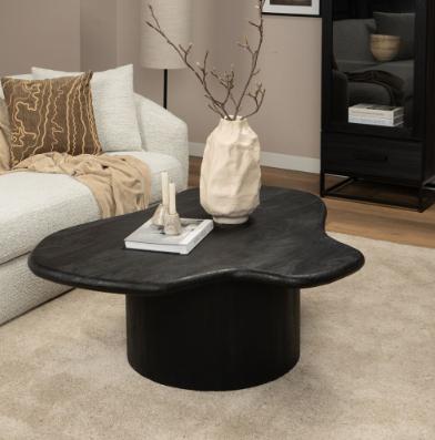 Haco Salontafel Ruby Mango hout, Huis en Inrichting, Tafels | Salontafels, Ophalen, 100 tot 150 cm, Rond, 50 tot 100 cm