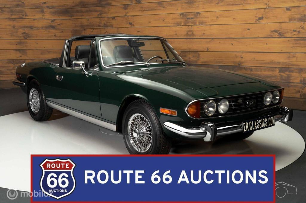 Triumph Stag | 1971 | Route 66 Auctions, Auto's, Oldtimers, Overige carrosserieën, Triumph, Zwart, Bedrijf