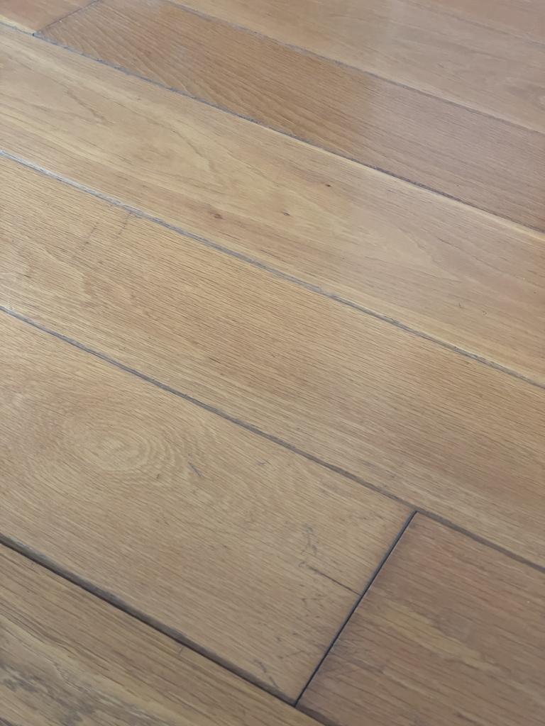 Massief eiken houten vloer, Ophalen, Gebruikt, Beige, Overige typen