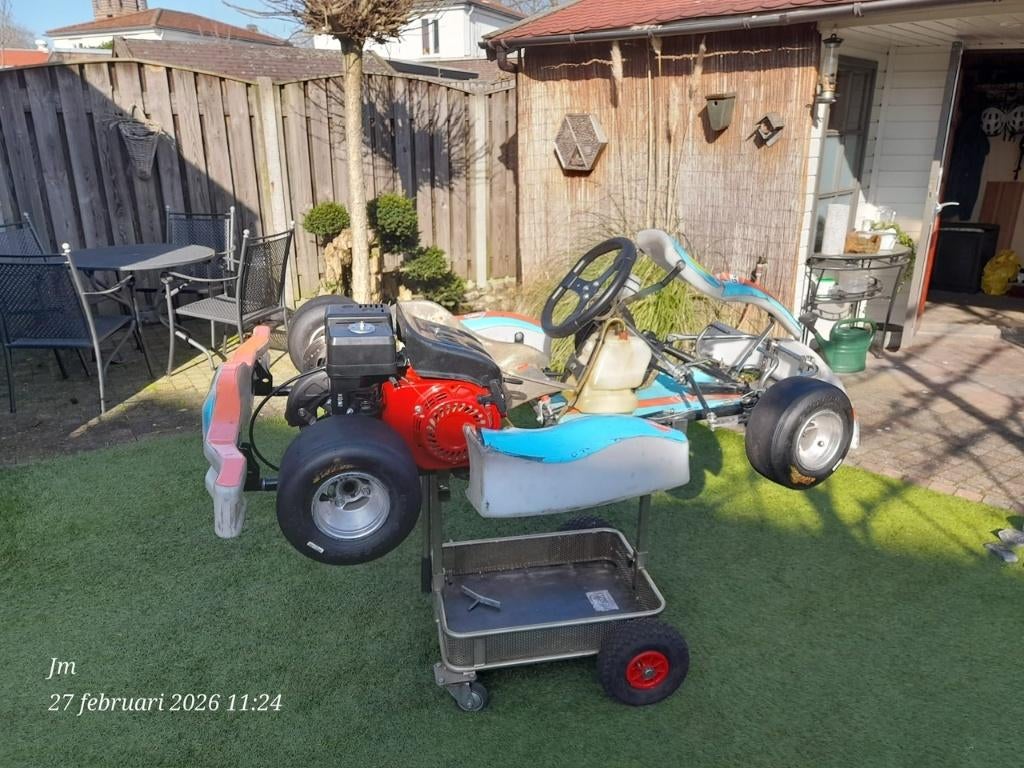 Leuke Parolin Rocky Kart met veel extra onderdelen, Sport en Fitness, Karting, Ophalen, Gebruikt, Kart