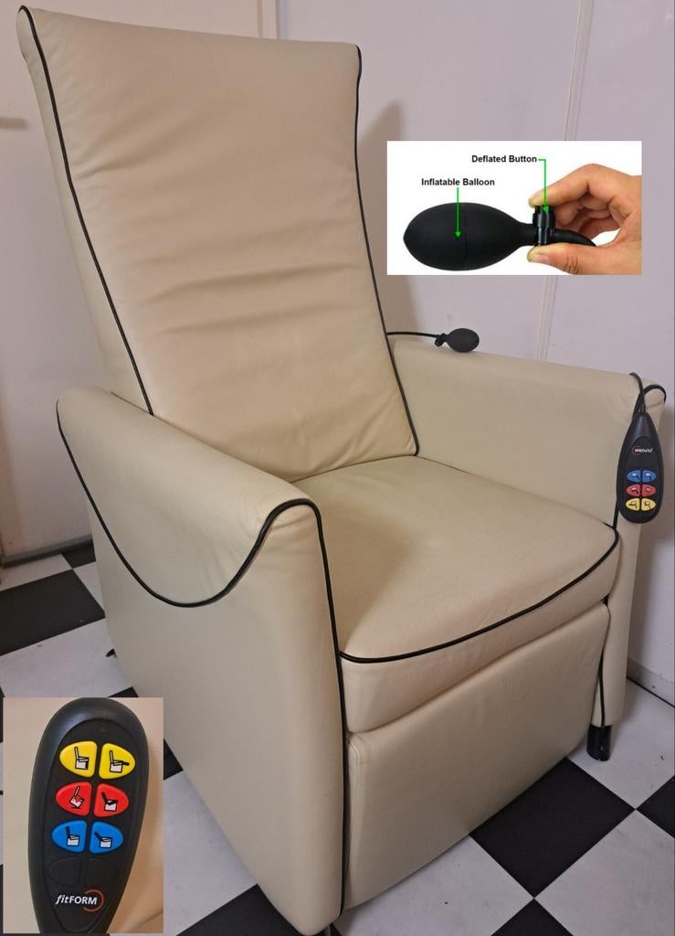 Fitform WELLNESS 247 Sta op stoel Leer
klassiek model. Een t, Huis en Inrichting, Fauteuils, Ophalen, Minder dan 75 cm, Leer, Zo goed als nieuw