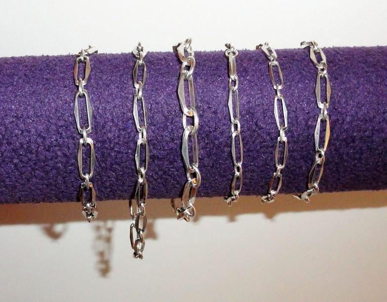 Armbanden Zilver 835 Paperclip armband Closed Forever, Sieraden, Tassen en Uiterlijk, Armbanden, Verzenden, Nieuw, Zilver, Zilver