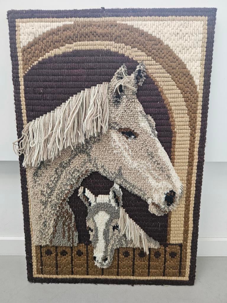 Vintage wandkleed Paarden, Ophalen of Verzenden