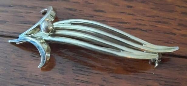 Doublé Vintage broche, Verzenden, Goud, Overige materialen