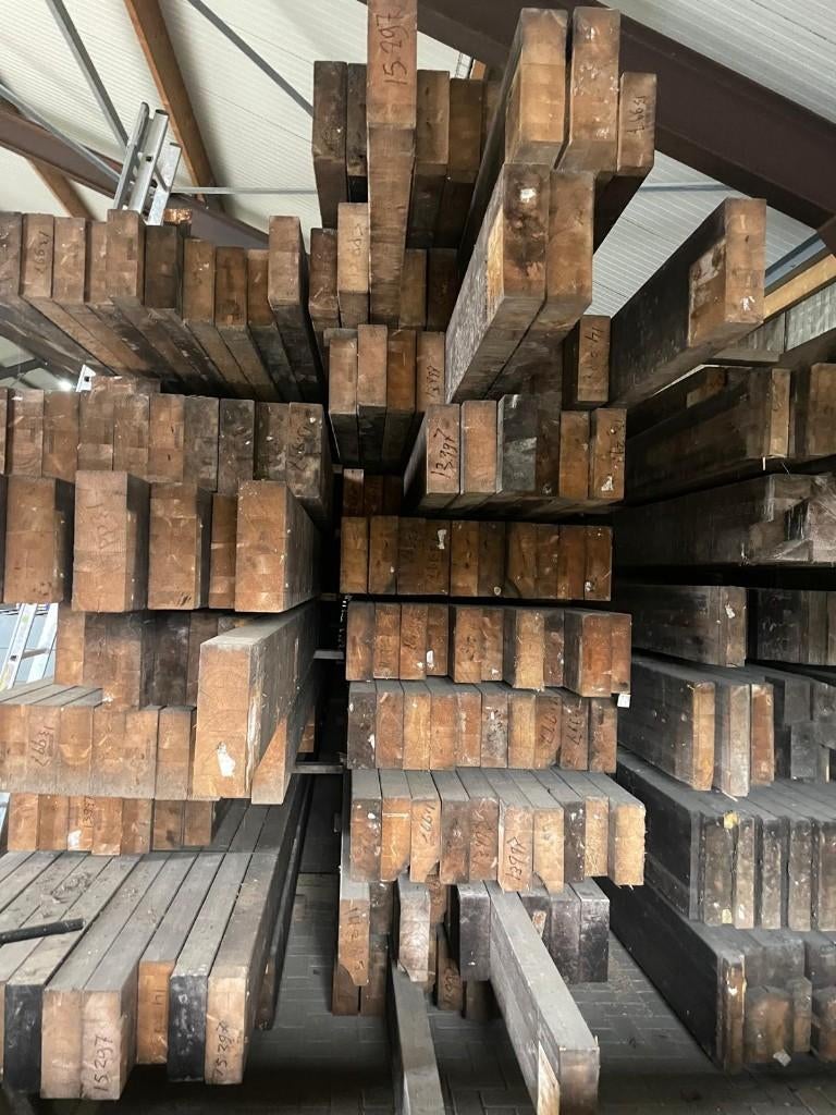 gelamineerde balken/gordingen, constructiehout Grote partij!, Doe-het-zelf en Verbouw, Hout en Planken, Gebruikt, Ophalen of Verzenden