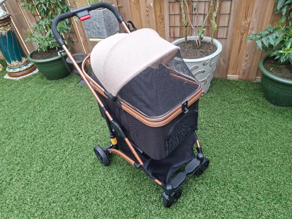 nieuwe hondenbuggy, Ophalen, Nieuw